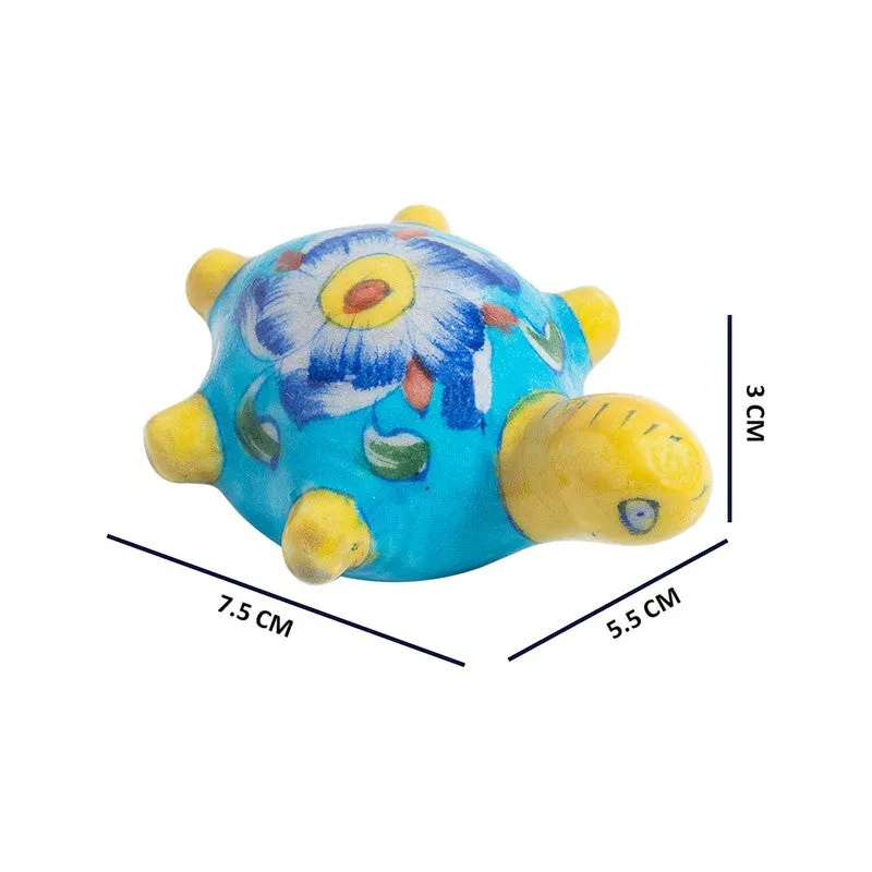 Mystic Tide Turtles Showpieces(Sky Blue) - Set Of Two media 8