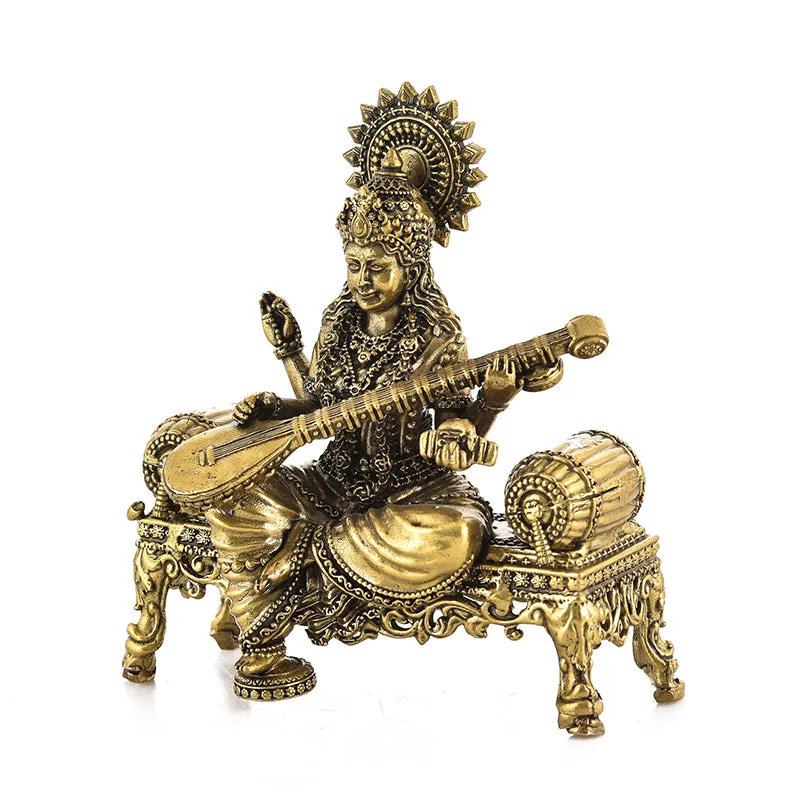 Veena Vahini Saraswati Brass Idol media 4