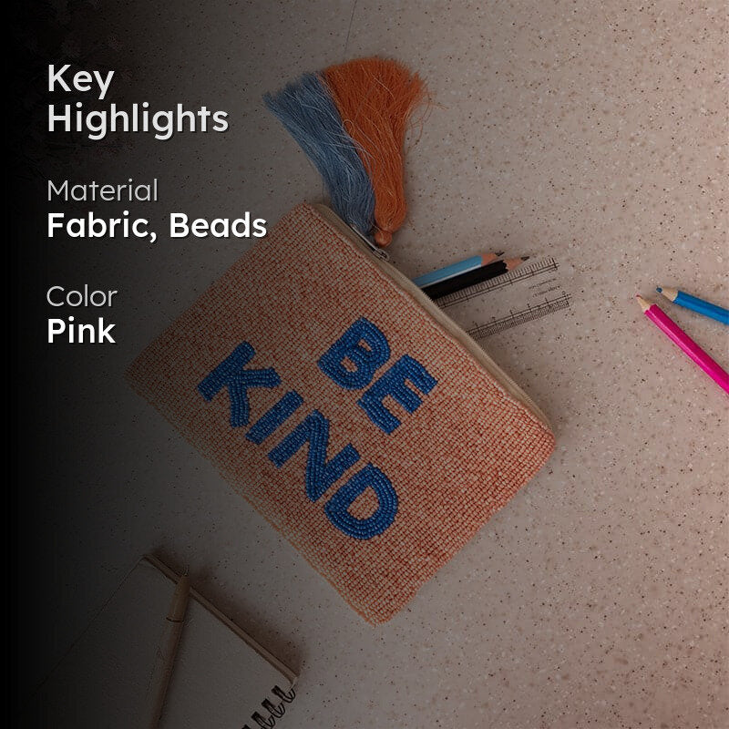 Be Kind Motivational Storage Pouch media 2