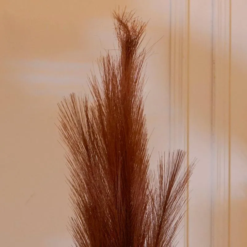 Faux Pampas Grass Stick (Brown) - 35 CM media 4