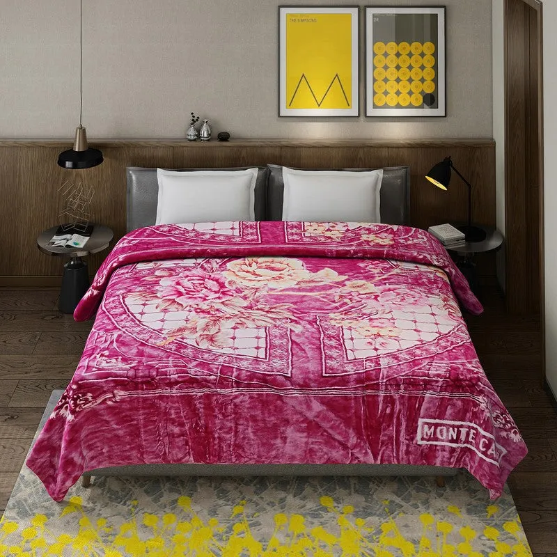 Monte Carlo Crimson Comforts Blanket - 950 GSM media 4