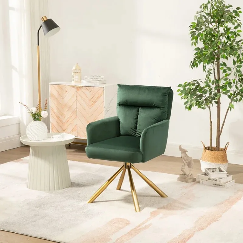Arvella Neem Wood Accent Chair - Green media 3