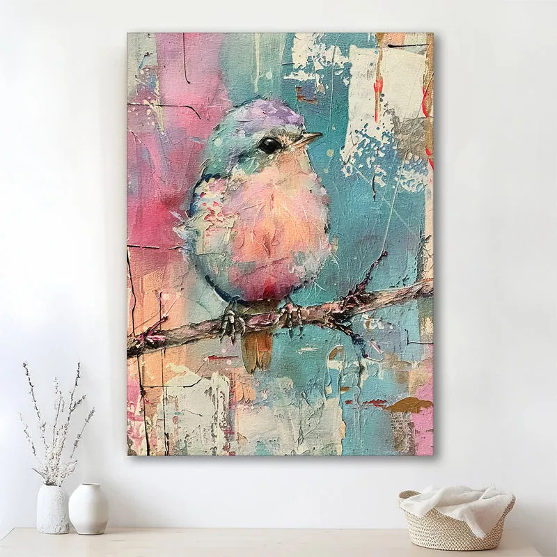 Whimiscal Bird II Canvas Wall Art media 2