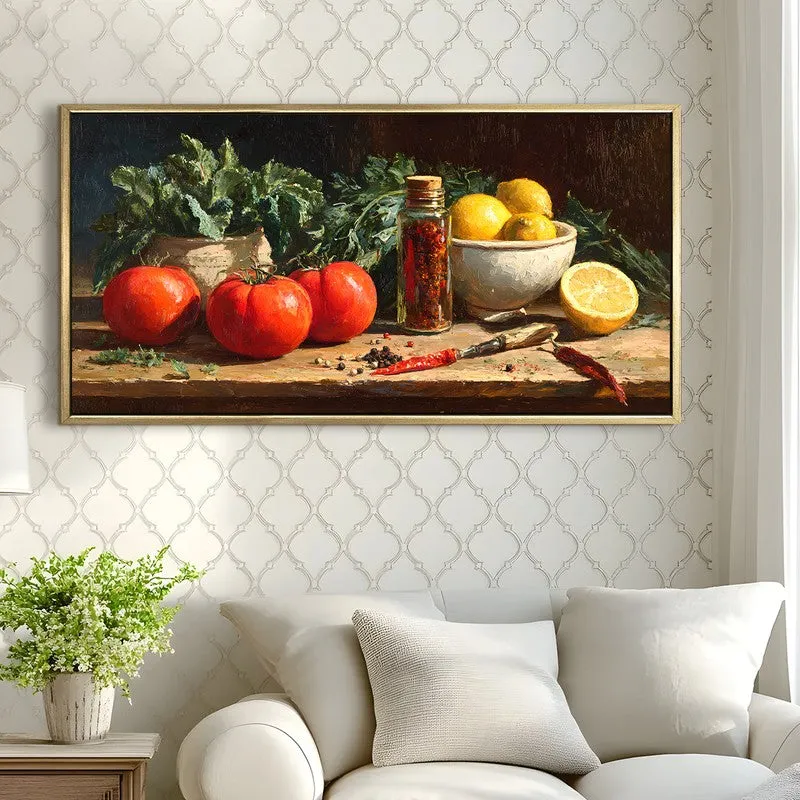 Sunripened Canvas Wall Painting With Frame media 4