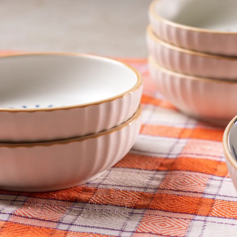 Striped Shell Serving Bowl Set - Seven Piece Set media 5