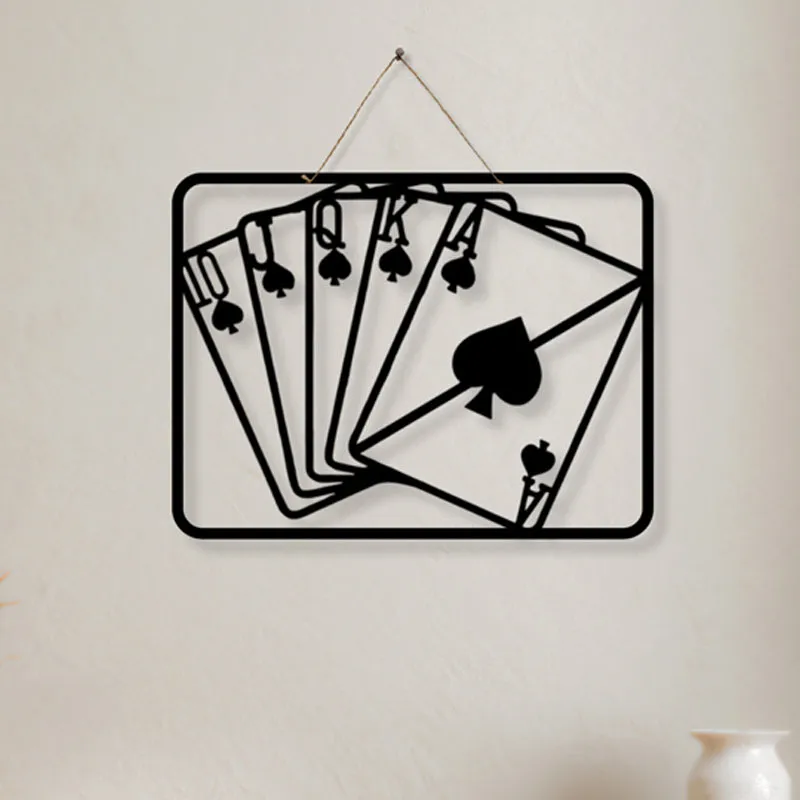 Spade Deck Of Cards Iron Wall Accent media 3