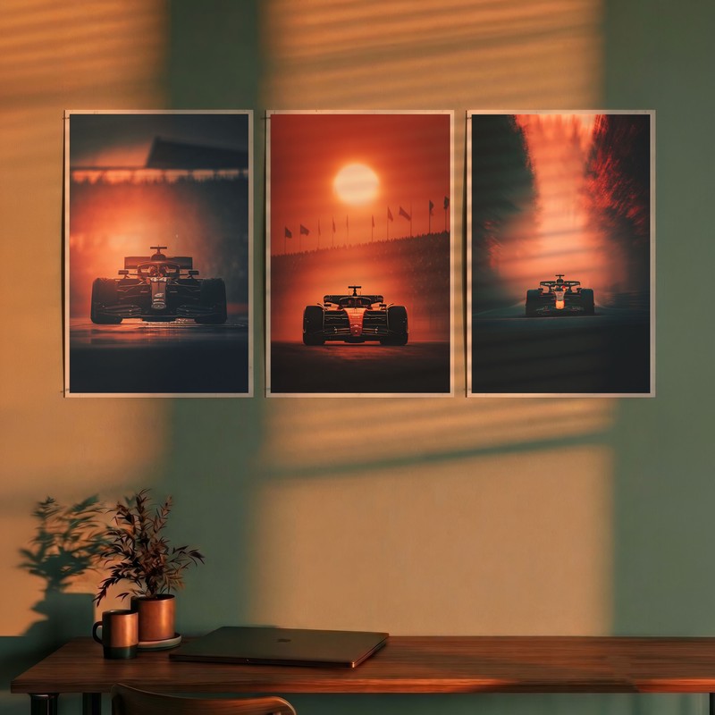 Shadow Sprint Cars Polymer Wall Poster