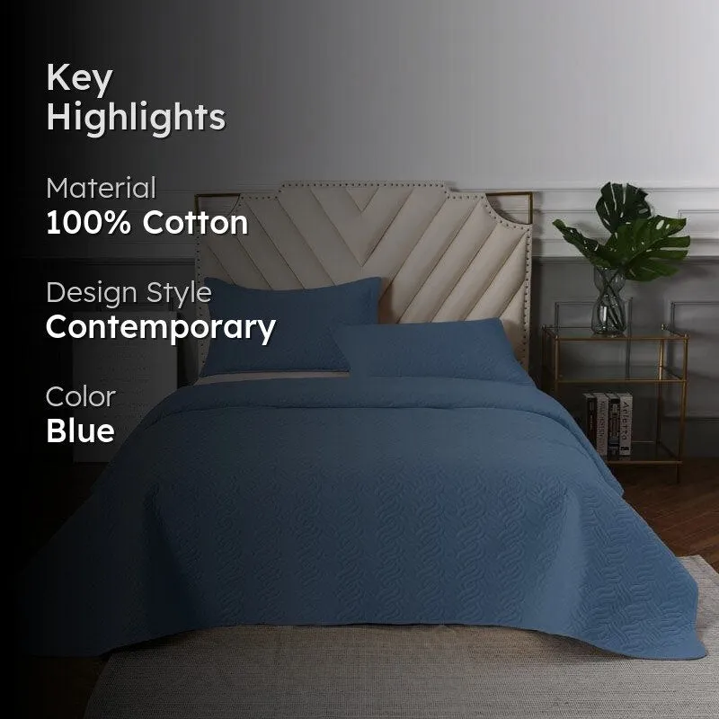Spirex Cotton Bedcover - Blue media 2