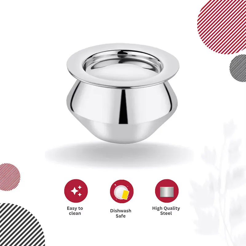 Dritha Handi With Lid - 160 mL / 3 Inches - Set of Two media 9