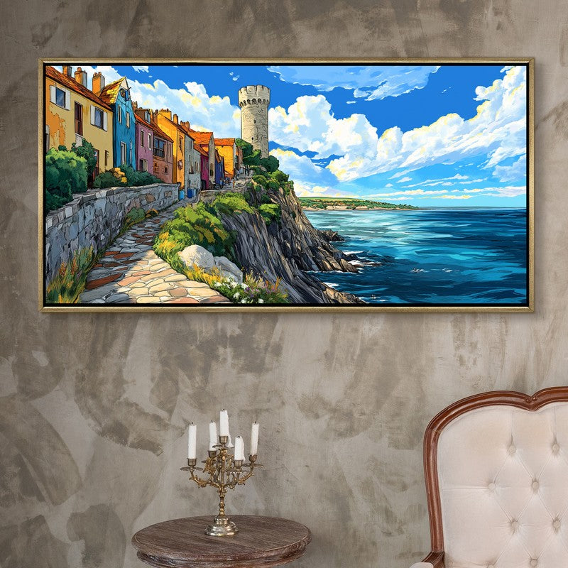 Bastion Canvas Wall Painting With Frame