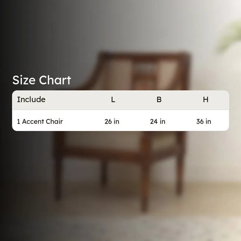 Orchid Teak Wood Accent Chair media 7