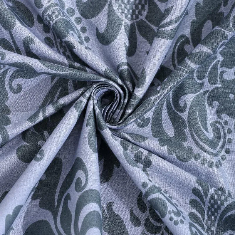 Swayam Royale Wrap Cotton Bedsheet (Blue) - 160 TC media 4