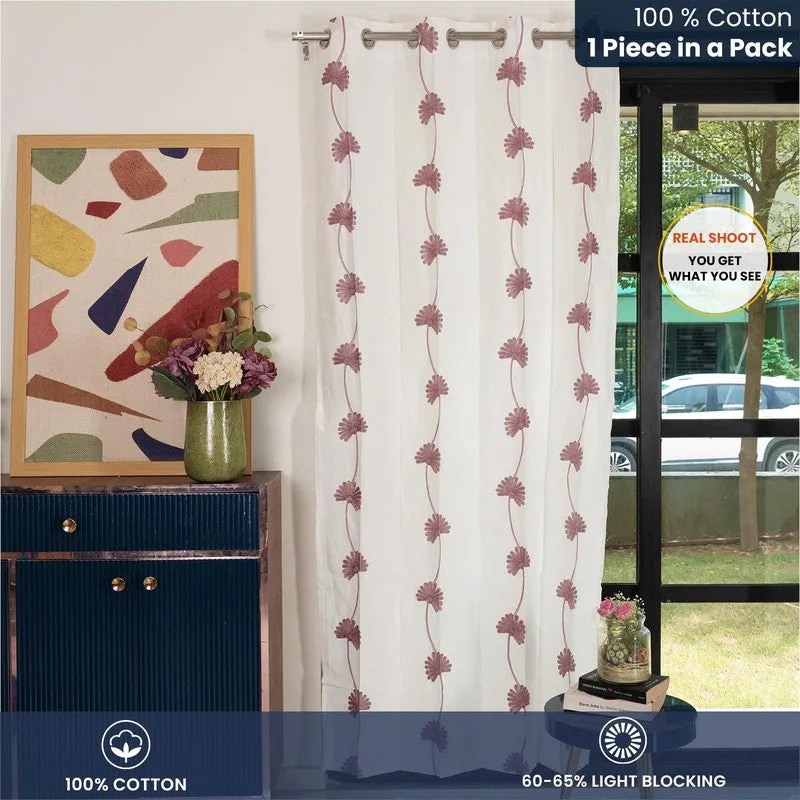 Aarohi Cotton Curtain - Mauve media 4