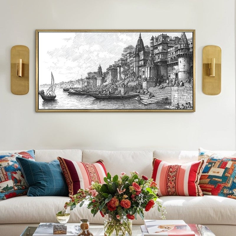 Heritage Along the Ganges Wall Art media 3