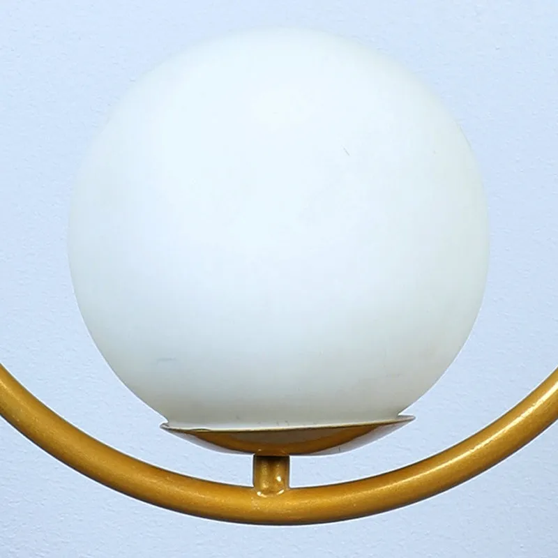 Pearl Loop Moon Iron Ceiling Lamp media 4
