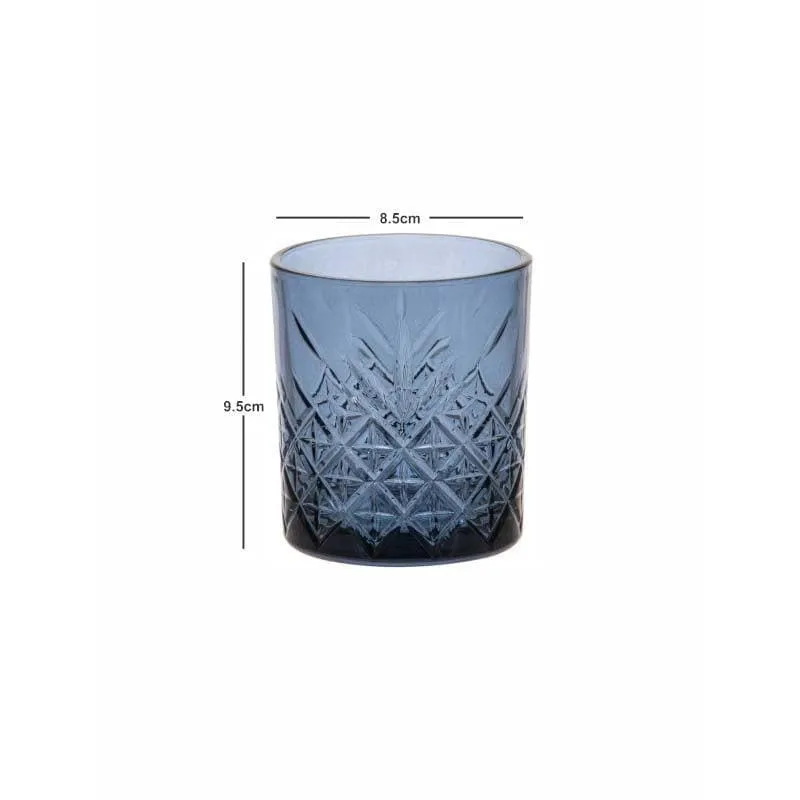 Pasabahce Billy Blue Whiskey Glass (345 mL) - Set Of Four media 5