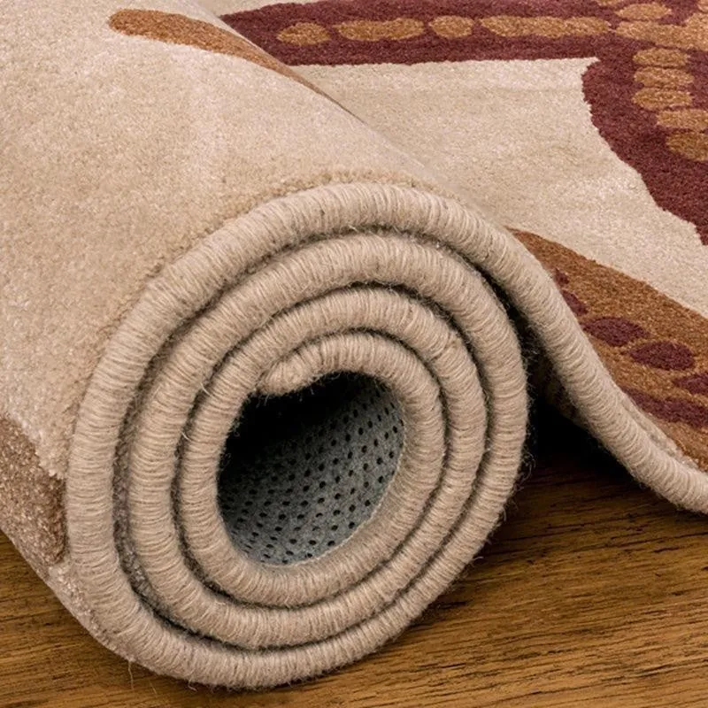 Zippy Hand Tufted Zone Kids Wool & Nylon Carpet - Brown media 7