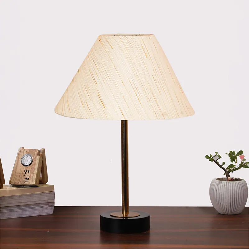 Cotin II Rodin Wooden Table Lamp - OffWhite,Gold,Black media 2