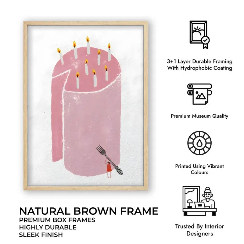 Sweet Slice Archival Canvas Wall Art - Brown media 11