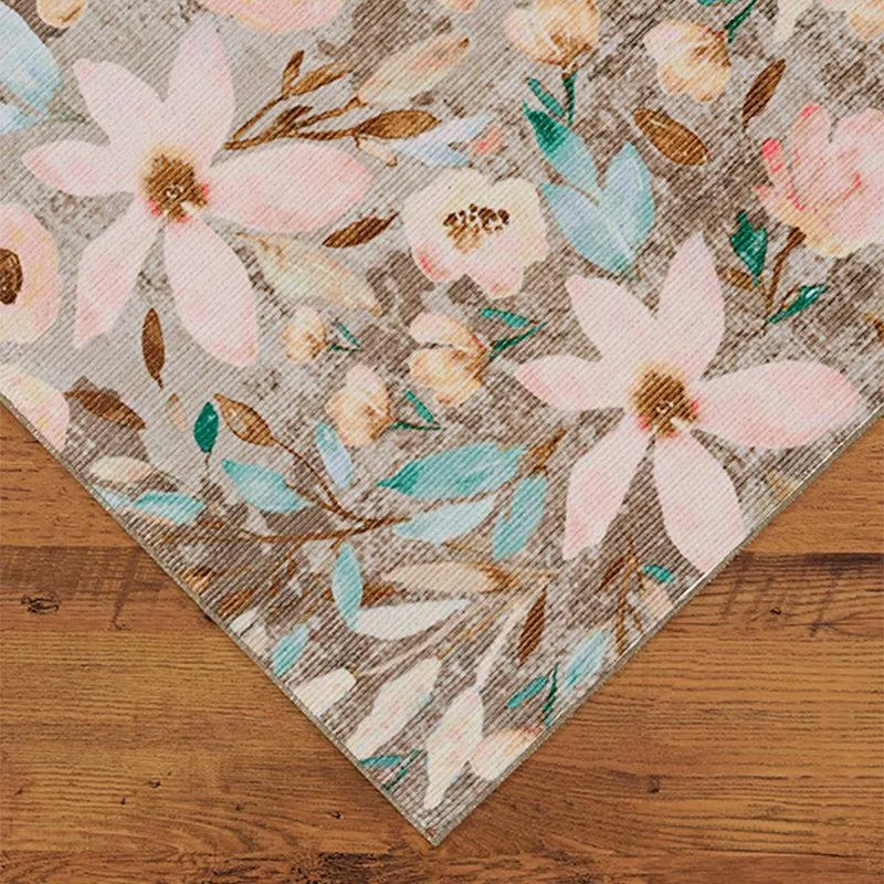 Abigail Floral Carpet - Pink & Beige media 5