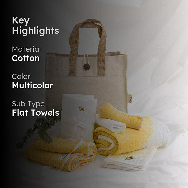 Buzz Bee Towel Set & Tote Bag - Seven Piece Set media 2