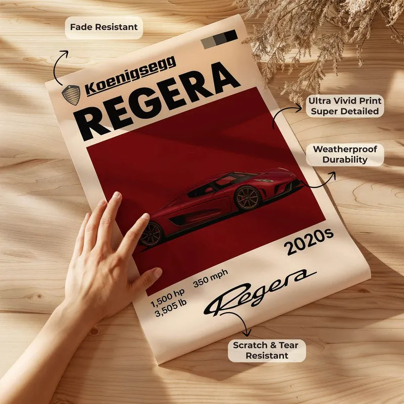 Koenigsegg Regera Legend Wall Poster media 7