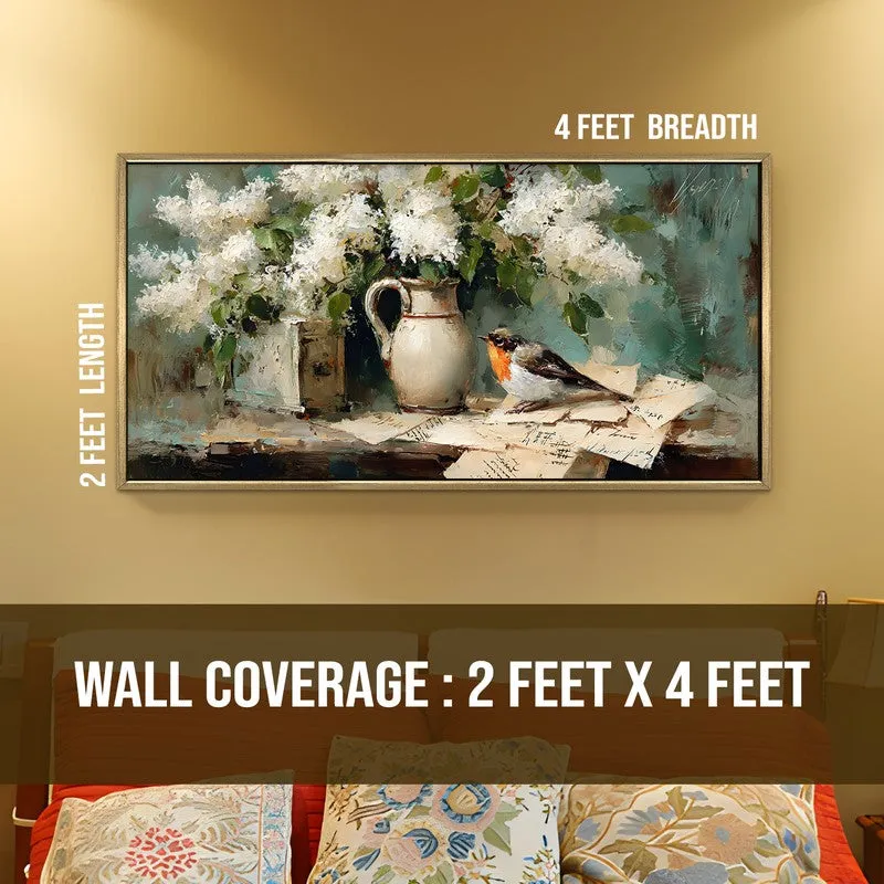 Inked letters Canvas Wall Painting With Frame media 8