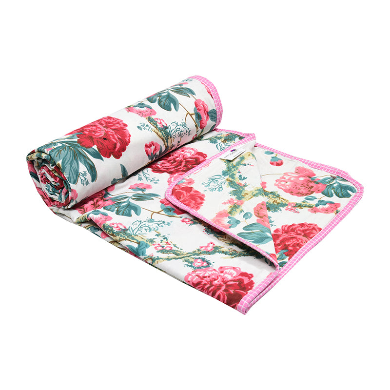 Fleur Fever Cotton Dohar - Red,Green media 7