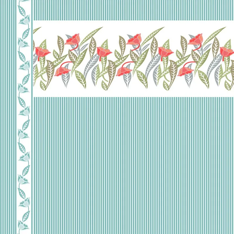 SignatureRest Cotton Bedsheet (Teal) - 180 TC media 5