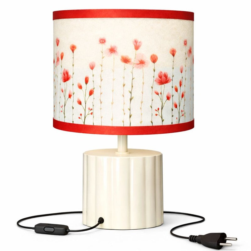 Arden Accent Cotton Table Lamp - Red media 4