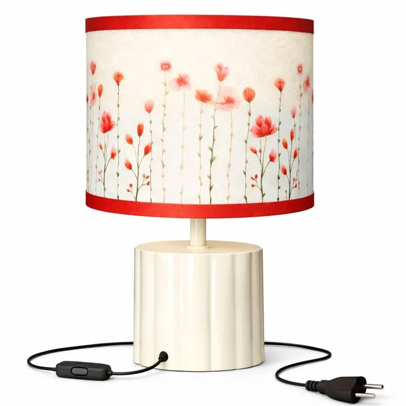 Arden Accent Cotton Table Lamp - Red media 4