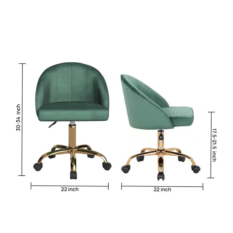 Opulon Metal Office Chair - Green media 7
