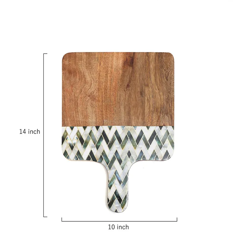Bousquet Zig Zag Mango Wood Platter media 5