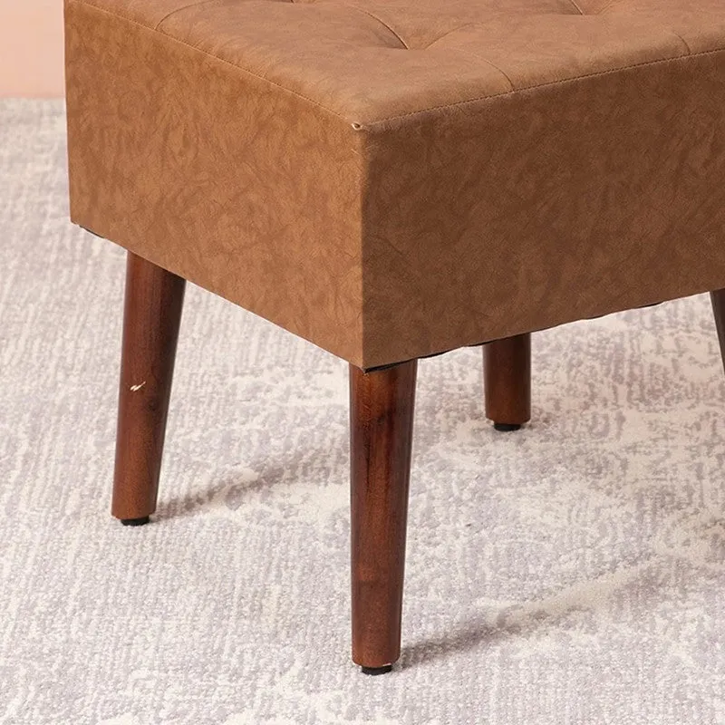 Solid Frame Ottoman - Brown media 5