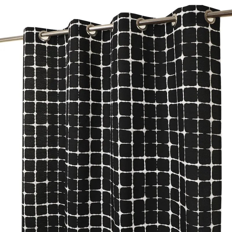 Timeless Plaid Curtain - Black media 5