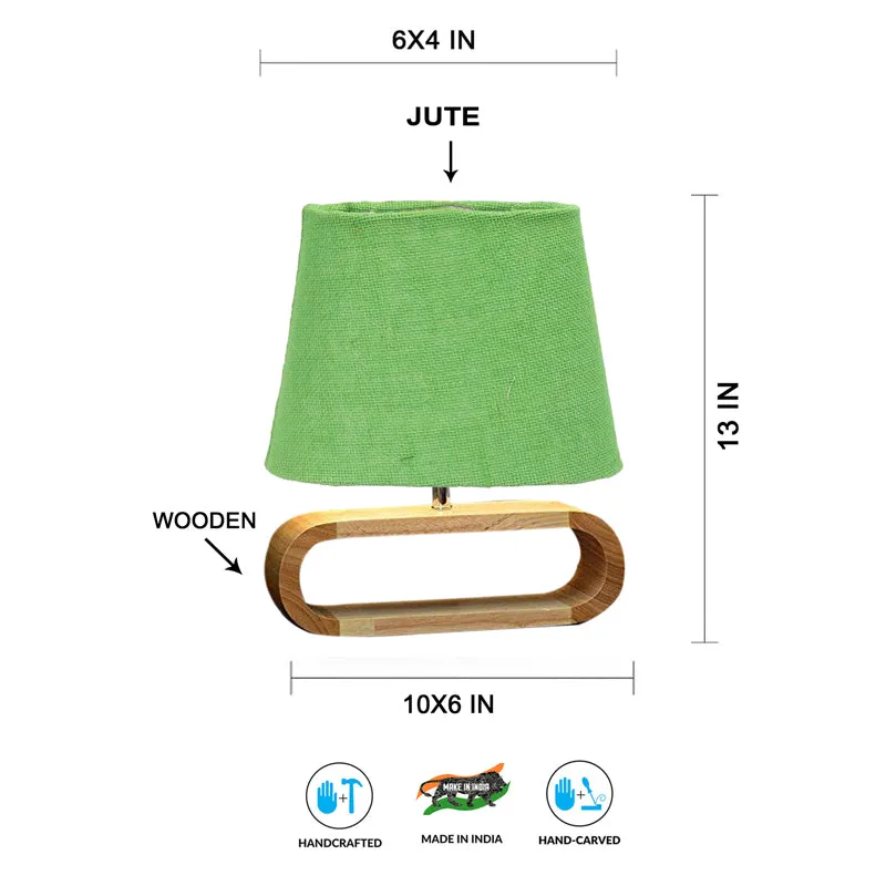 Sienna Glow Jute Table Lamp - Green,Brown media 7