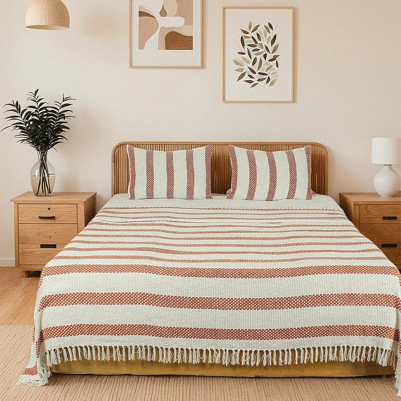 Zeyna Ease Cotton Bedcovers - Orange - 3
