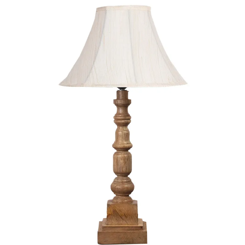 Twistra II Arbor Wooden Table Lamp - White,Brown media 6