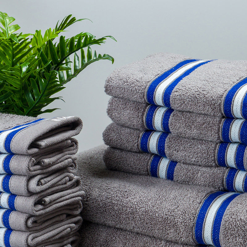 Nautica Dove Dual Cotton Towel Set (Grey) - Set Of Fourteen media 3