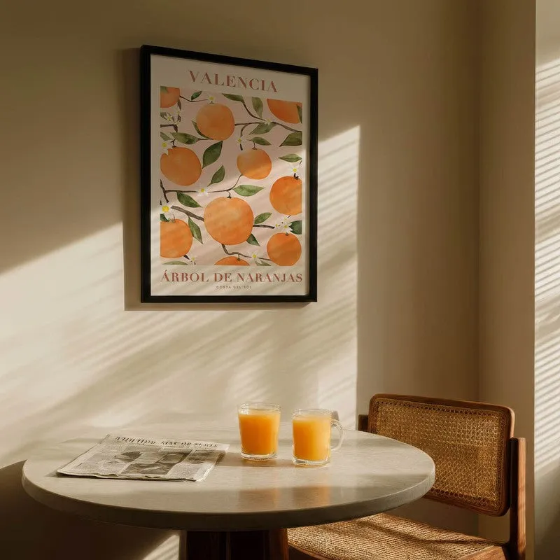 Citrus Serenade Archival Canvas Wall Art - Black media 5