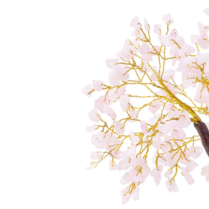 Agate Wish Tree Handcrafted Showpiece - Light Pink media 5