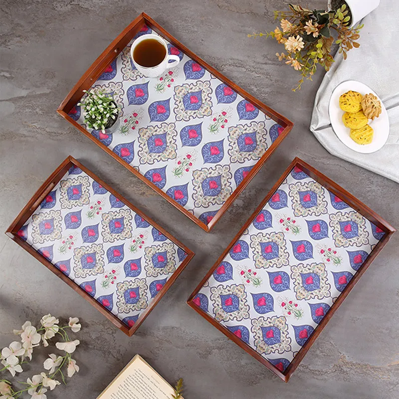 Zaaya Serving Tray - Set Of Three media 1