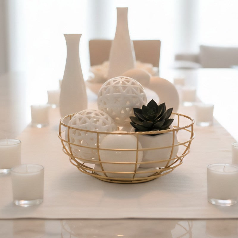 Orbit Fruit Basket - Gold media 4