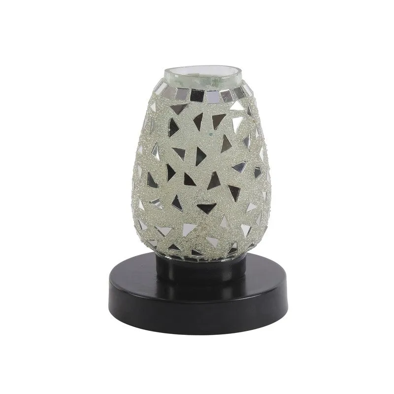 Prismelle Mosaic Glass Table Lamp With Wooden Base - Multicolor media 4