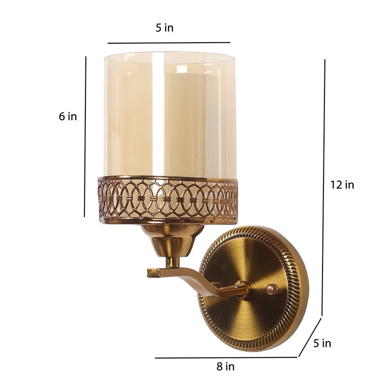 Auric Glass & Iron Wall Lamp media 10