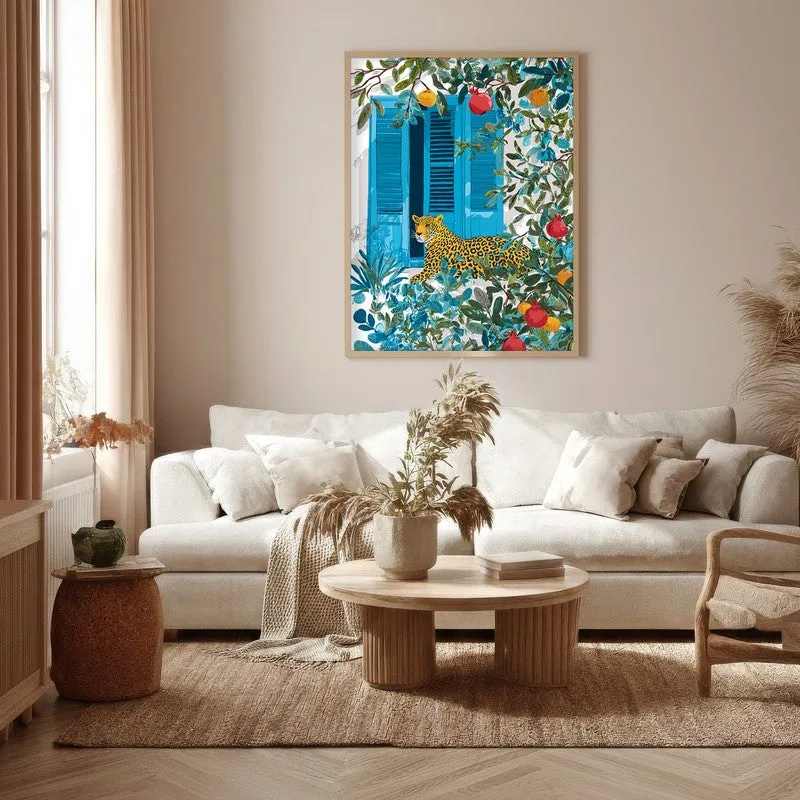 Elegant Spots Canvas Wall Painting - Brown Frame media 5