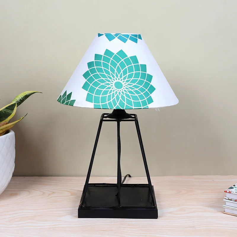 Akari Aeon Printed Metal Table Lamp - Green,Black,White media 3