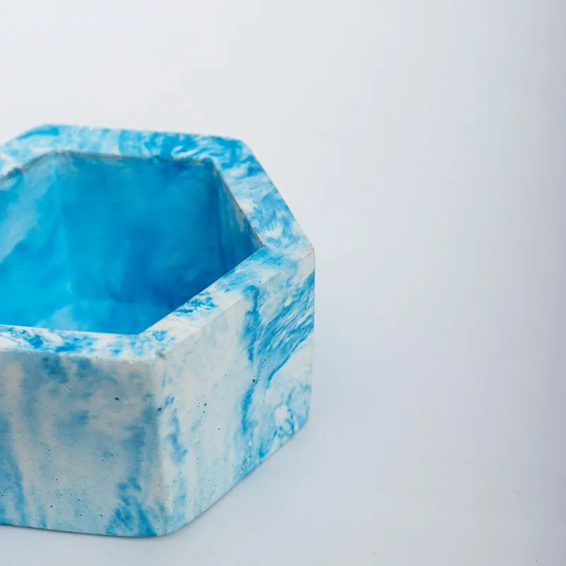 Mixona Concrete Planter - Blue media 5