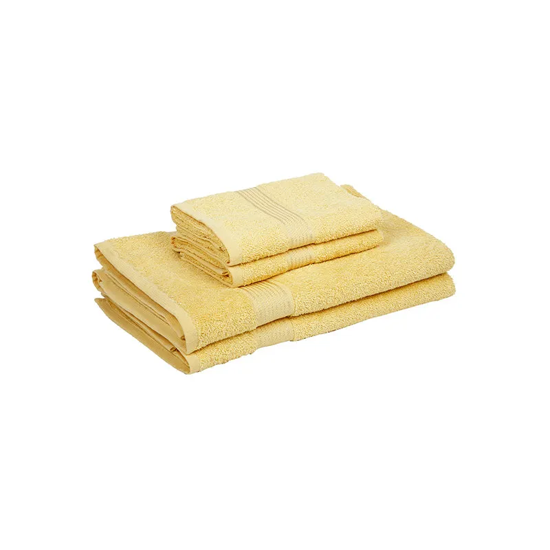 Eva Quick Dry Towel Combo (Yellow) - Four Piece Set media 4