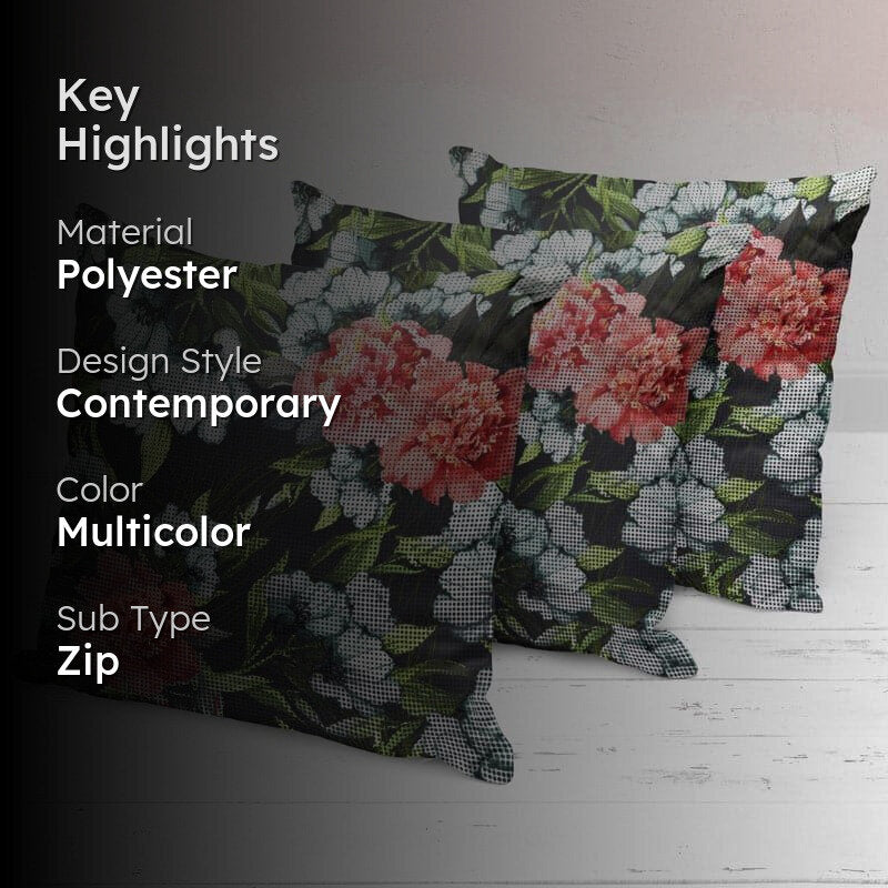 Nirgo Printed Cushion Cover - Set Of Three media 2